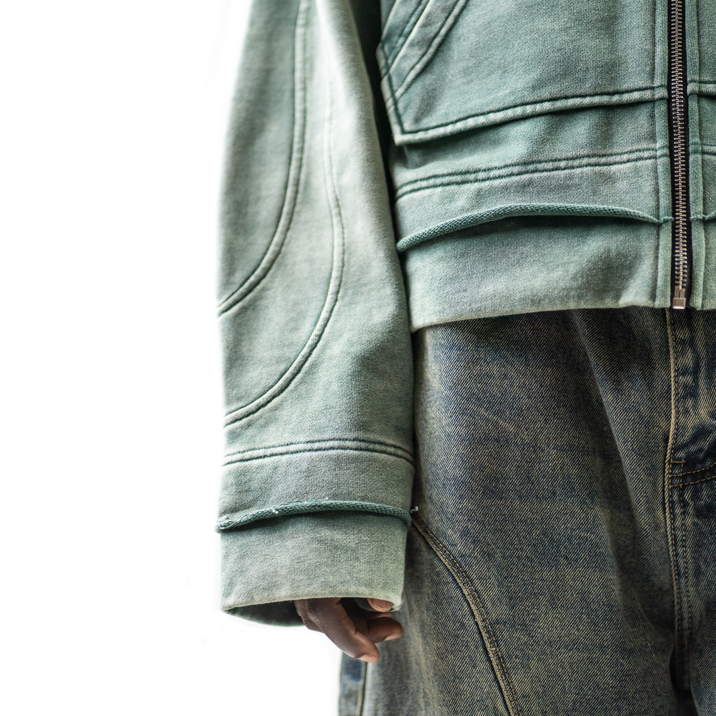 Sunfade Washed Zipper