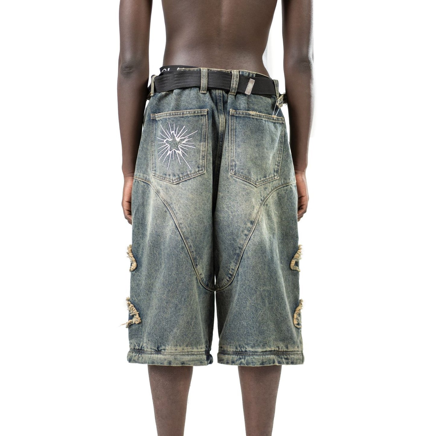 Detachable Rust Washed Denim