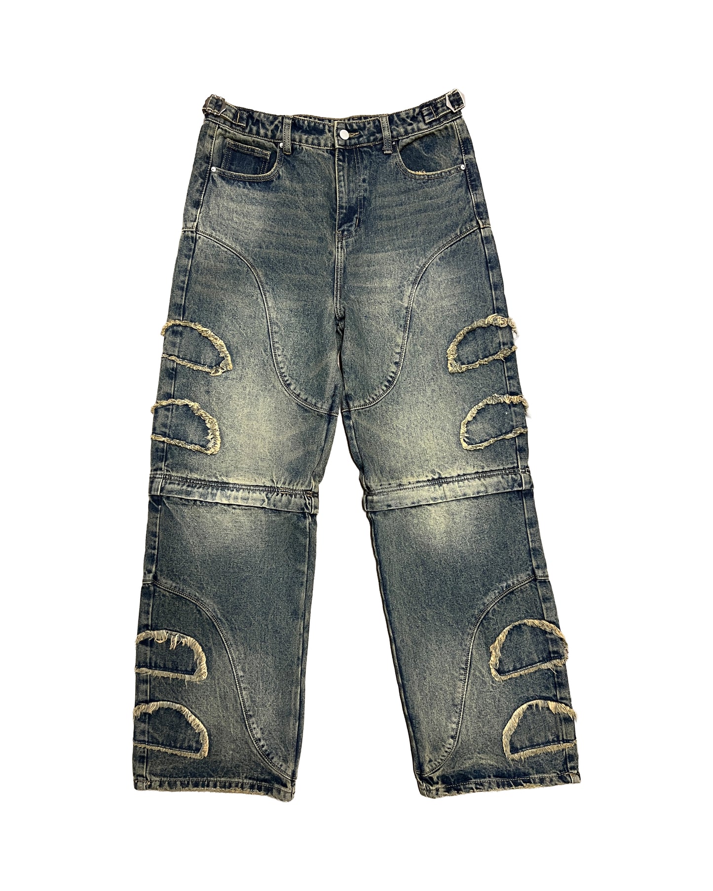 Detachable Rust Washed Denim